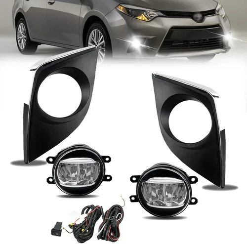 Miniatura 21 de Luces antiniebla LED y DRL para compatibles con Dodge Dakota 1997 1998 1999 2000/Dodge Durango 1998-2000, un par de luces antiniebla delanteras