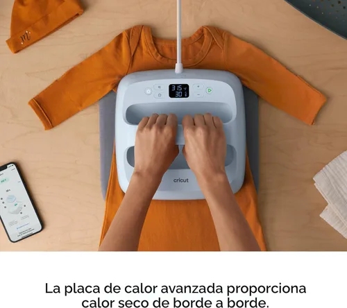 Miniatura 9 de Cricut EasyPress 3 máquina de prensa térmica (9 x 9 pulgadas) con alfombrilla de prensa de calor (15 x 12 pulgadas)