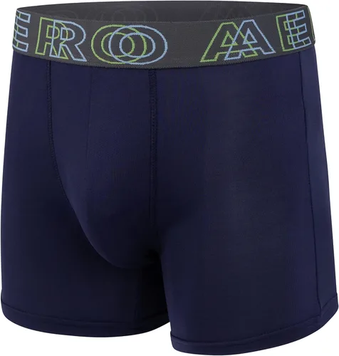 Miniatura 4 de AEROPOSTALE Calzoncillos tipo bóxer para hombre, paquete de 4 calzoncillos de poliéster y elastano