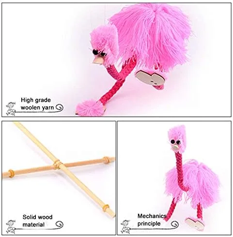 Miniatura 5 de Juguete de marioneta de avestruz, marionetas de cuerda, marionetas de avestruz, marionetas de avestruz, marionetas de avestruz hechas a mano
