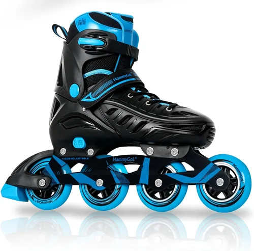 Miniatura 7 de MammyGol - Patines en línea ajustables para adultos, patines seguros y duraderos con ruedas gigantes, patines profesionales de alto rendimiento
