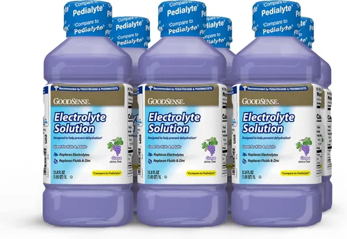 Miniatura 8 de GoodSense Solución mixta de electrolitos de frutas, reemplaza electrolitos, líquidos y zinc, niños y adultos, 33.8 onzas líquidas (paquete de 6)