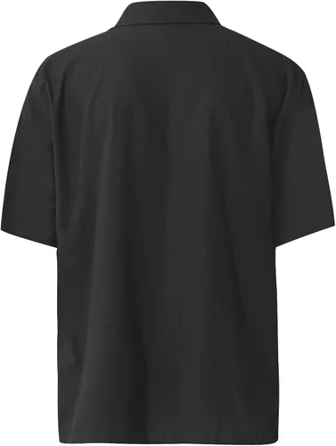 Miniatura 3 de FlekmanArt Blusa de manga corta hawaiana para hombre, transpirable, con solapa, con estampado de pollover