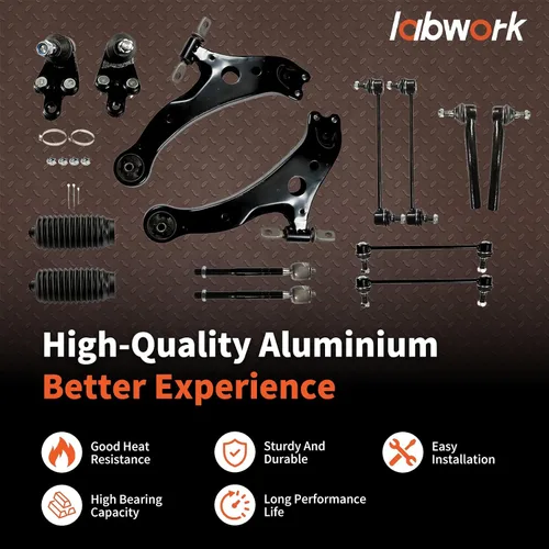 Miniatura 3 de labwork Kit de suspensión delantera de 14 piezas de reemplazo de brazos de control para Toyota Camry 2007-2011