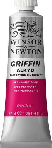 Miniatura 48 de Winsor & Newton Griffin Alkyd - Pintura al óleo de secado rápido, tubo de 1.25 onzas líquidas, Siena quemada