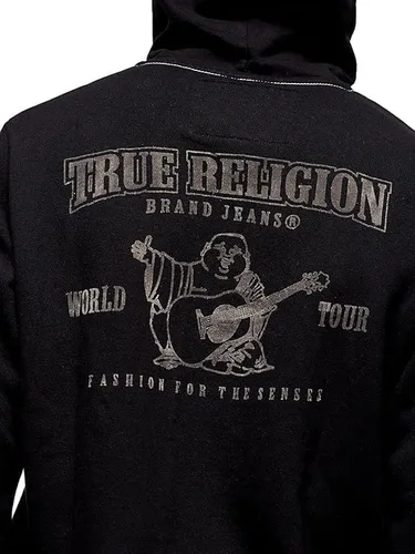 Miniatura 10 de True Religion - Sudadera con capucha y cremallera con logotipo de Buda para hombre