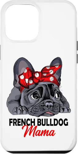 Miniatura 25 de iPhone 13 Pro Max Frenchie Mama Lindo Bulldog Francés Perro Mamá Divertido Estuche de Regalo para Mujer
