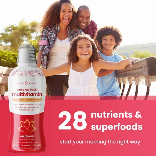 Miniatura 7 de NutraChamps Gomitas de biotina (paquete de 2) y multivitaminas líquidas, paquete de 3