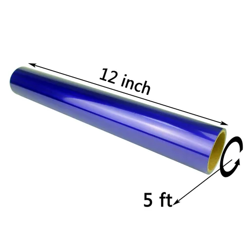 Miniatura 3 de VVEEWUU Rollo de vinilo holográfico de transferencia de calor de 12 pulgadas x 5 pies para planchar HTV para camisetas o telas de bricolaje