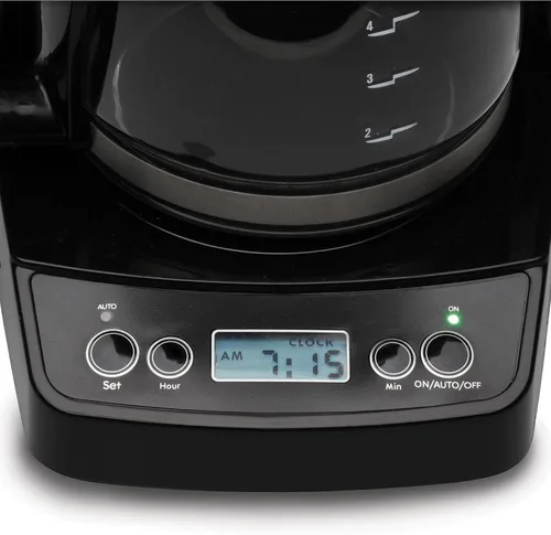 Miniatura 3 de Capresso Mini cafetera de goteo de 5 tazas, negro y acero inoxidable