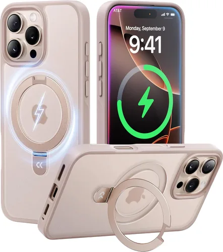 Miniatura 27 de CASEKOO- Funda para iPhone 15 c/soporte magnético invisible [protecc. militar contra caídas] [compatible c/MagSafe], a prueba de impactos, delgada