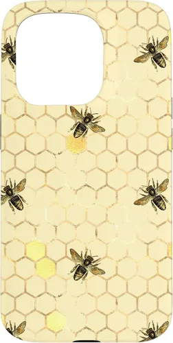 Miniatura 13 de Funda con estampado floral de abeja para iPhone 16 color amarillo miel