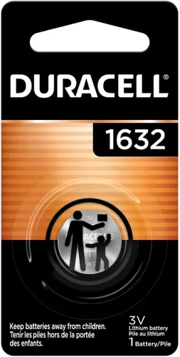Duracell 1632 - Batería de moneda de litio de 3 V, 1 unidad (paquete de 1), batería CR1632 de 3 V para dispositivos de fitness, relojes y más