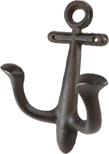 Miniatura 6 de Ebros Gift Anclaje de hierro fundido de 8.25 pulgadas de alto, clásico, rústico, vintage, marítimo, marinero, náutico, océano, barco, anclaje, 2