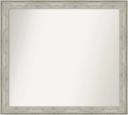 Miniatura 288 de Amanti Art Espejo de baño plateado para sobre fregadero, 28 x 47 pulgadas, espejo rectangular de plata imperial, marco de madera tradicional de gran