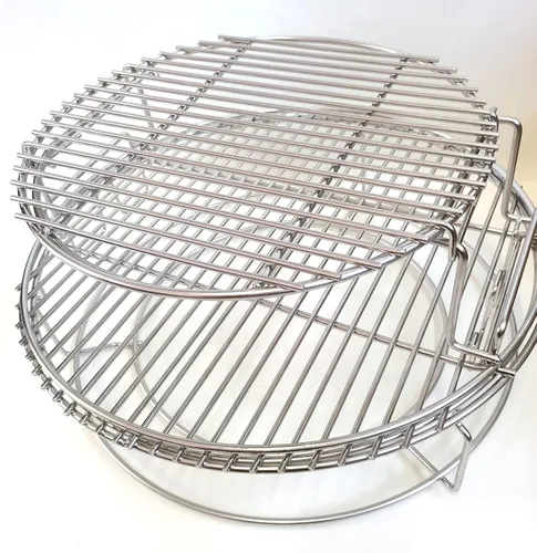 Kit de repuesto mejorado de 5 piezas para Big Green Eggspander, incluye parrilla multifunción para parrilla, cesta de conveggtor, hecho de acero