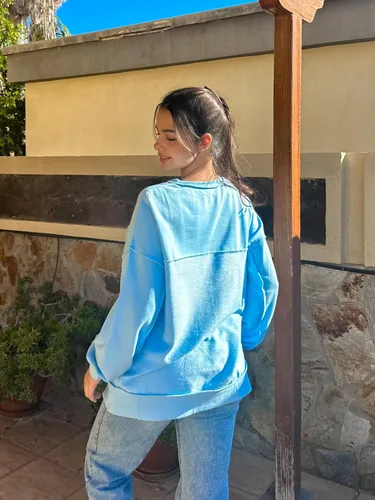 Miniatura 96 de AlvaQ - Sudadera de gran tamaño para mujer, informal, de manga larga, con botones y cuello Henley, tipo túnica