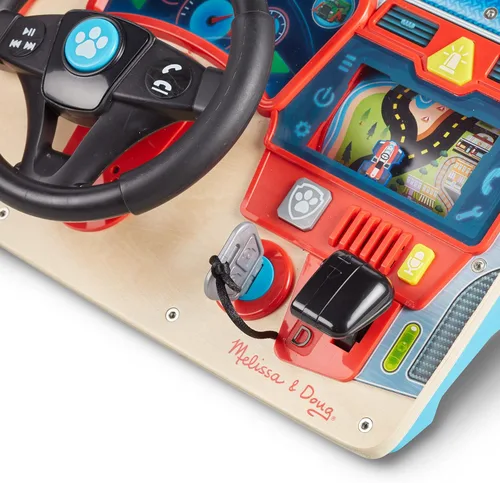 Miniatura 7 de Melissa & Doug PAW Patrol Rescue Mission Tablero de actividades de madera para niños, juguetes sensoriales para niños, juguete de conducción