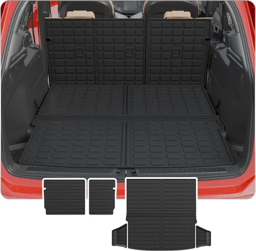 Miniatura 12 de alfombra de carga para maletero, protector de cubierta de asiento trasero de elastómero termoplástico (alfombra de maletero + alfombra de respaldo)