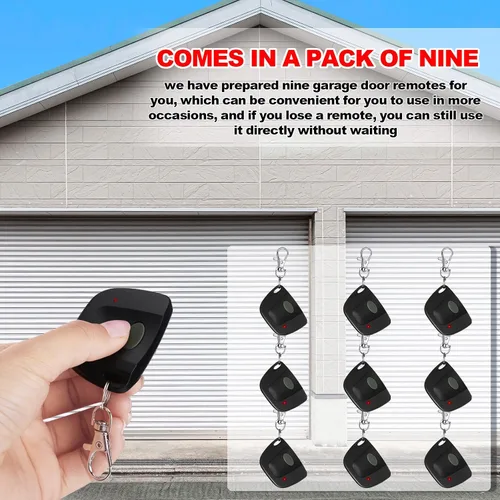 Miniatura 7 de Kingdder 9 piezas de control remoto para puerta de garaje compatible con Linear Multicode 300mhz 10 interruptor DIP 3089 3060 3070 control remoto