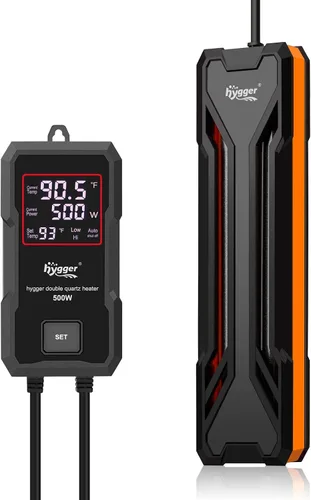 Miniatura 9 de hygger Calentador para Acuarios 300W/500W/800W/1000W, Calentador Sumergible para Tanque de Peces con Controlador LED Digital y Sistema Inteligente