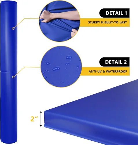 Miniatura 4 de Almohadilla para Poste de Baloncesto, Almohadillas de Seguridad Resistentes para Protección del Jugador, 72" de Alto, Acolchado Protector Resistente