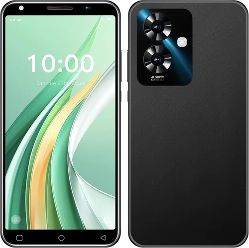 Note 60 Teléfonos móviles, pantalla HD de 5.0 pulgadas, cámara dual SIM dual, 16 GB de ROM 【Ampliable hasta 128 GB】, compatible con Negro