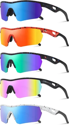 Miniatura 9 de Kids Sunglasses Youth Baseball Sunglasses for Boys Girls 3-12 Polarized Softball Sports Goggles UV Protection