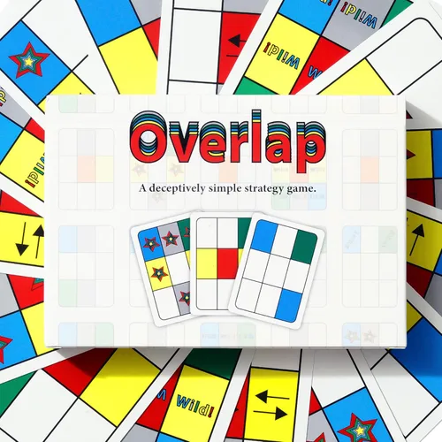Niche Nation Games Superposición – Juego de cartas de estrategia engañosamente simple y galardonado para adultos y familias – Juego para 2 jugadores