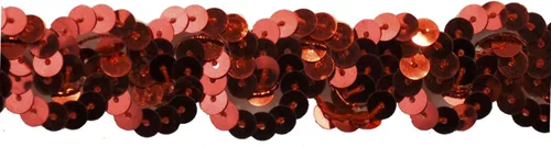 Belagio Enterprises Sequin Trim de poliéster no elástico de 1 pulgada (rollo de 10 yardas) | BQ-301-22 rojo Rojo - 22