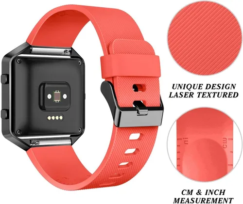 Miniatura 3 de Correa con marco para reloj Fitbit Blaze de LEEFOX, edición especial, correa de silicón, unisex, S G-10pack Classic+1 Marco Negro