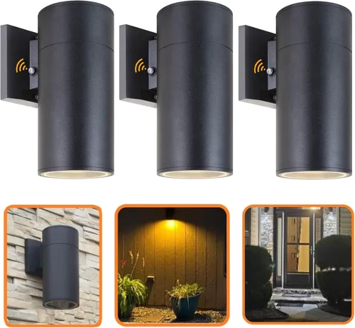 Miniatura 24 de Farol de pared para exteriores, lámpara exterior – Listado ETL, aluminio antioxidante, impermeable, montaje en pared, diseño rectangular – 1