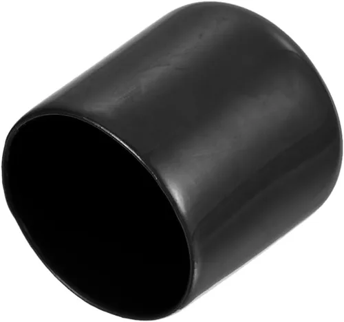 Miniatura 28 de uxcell 25 tapas de goma de 0.787 in de vinilo de identificación redonda tapa tapa de rosca de tornillo protectores negro