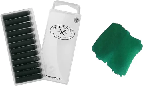Thornton's Luxury Goods Short Standard International - Cartuchos de tinta para pluma estilográfica Sherwood, paquete de 12 repuestos para bolígrafos