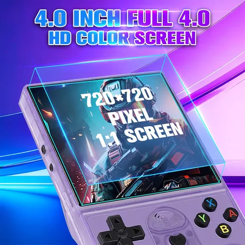 Miniatura 6 de S600 - Consola de juegos portátil retro, pantalla IPS de 4 pulgadas 720p, 128 GB con más de 18,000 juegos preinstalados, batería de 3500 mAh para un