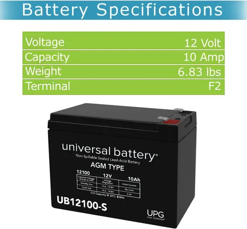 Miniatura 3 de Batería universal UB12100-S