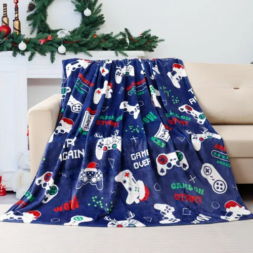 Miniatura 11 de Tupmnbry Manta Decorativa de Navidad Manta de Gato Navideño Estampada Súper Suave de Franela Polar Mantas de Invierno Afelpadas Difusas Cálidas