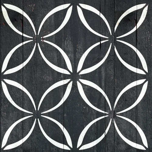 2 piezas de plantillas de pintura de azulejos de 12 x 12 pulgadas para paredes y suelos - Reutilizables - Plantillas para pintura - Plantilla para
