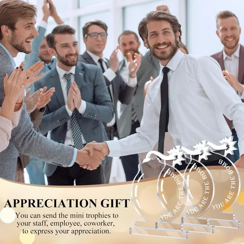 Miniatura 6 de Bucherry 10 piezas de premios de agradecimiento para empleados para compañeros de acrílico, trofeo de agradecimiento, puede que esté orgulloso