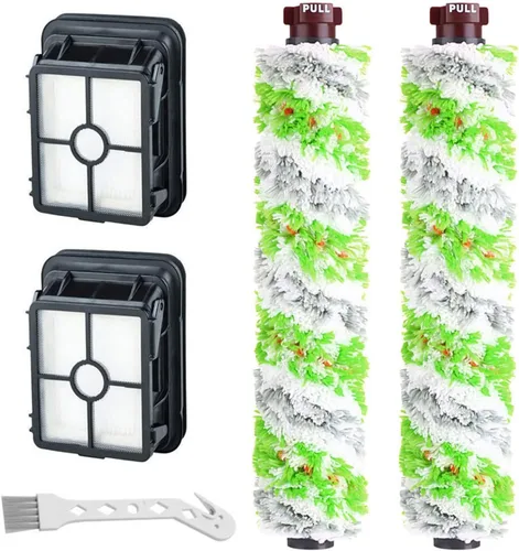 Smilyan Piezas de repuesto para aspiradora Bissell CrossWave Pet Pro 2306A y CrossWave 1785 Series, 2 paquetes de rollos de cepillo multisuperficie