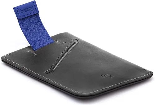 Miniatura 6 de Bellroy Funda para tarjetas, cartera delgada de cuero (máx. 8 tarjetas y billetes), Carbón cobalto