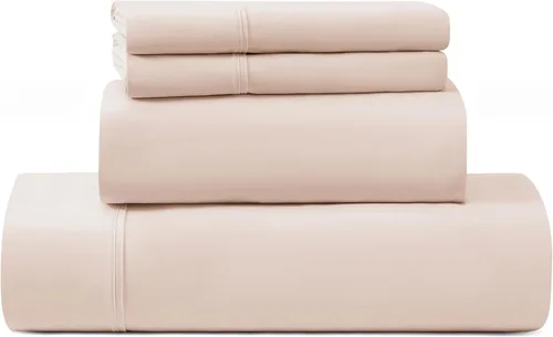 Miniatura 11 de UGG Juego de sábanas refrescantes de lujo de 4 piezas para cama King, con bolsillos profundos, ropa de cama prémium con 2 fundas de almohada, Blanco
