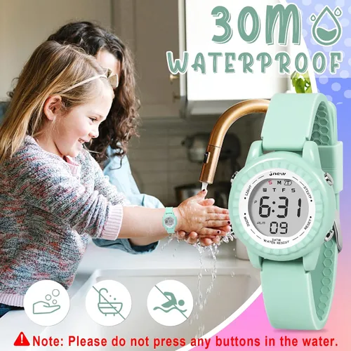 Miniatura 54 de Relojes para niñas y niños, relojes LED impermeables para niños - Los mejores regalos para niños