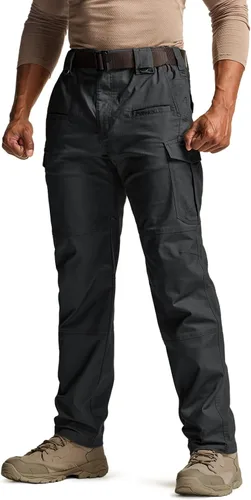 Miniatura 76 de CQR – Pantalones tácticos elásticos tipo cargo para hombre, resistentes al agua, de tela ripstop (antidesgarros), ligeros, ideales para uso diario