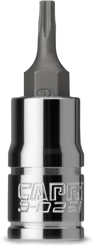 Miniatura 9 de Capri Tools T6 Star Bit Socket, unidad de 1/4 pulgadas