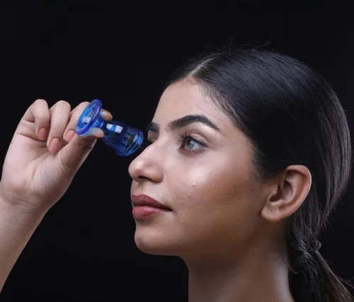Miniatura 8 de Juego de 2 vasos de lavado de ojos para mantener tus ojos limpios y saludables, color azul