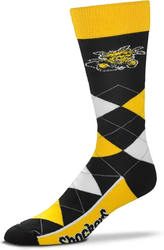 Miniatura 3 de FBF NCAA calcetines de equipo unisex para adultos Argyle Line Up