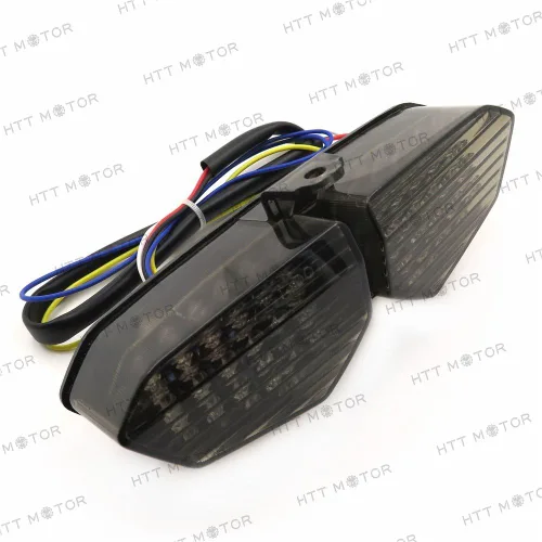Miniatura 3 de MT178- Luz trasera integrada intermitentes compatibles con YZF R6 03-05 XTZ1200 12-14 Smoke Claro