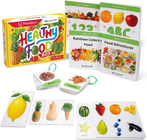 Miniatura 14 de TOYVENTIVE Libros educativos, tarjetas flash y rompecabezas: regalos de cumpleaños para niños de 1, 2, 3 y 4 años, juguetes de aprendizaje