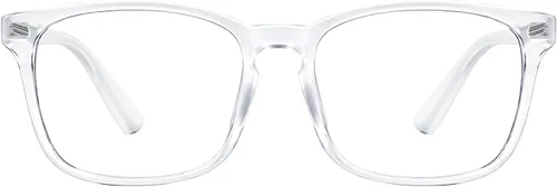 Miniatura 17 de TIJN Lentes de bloqueo de luz azul para mujeres y hombres, marco transparente cuadrado, anteojos nerd anti luz azul, gafas para pantalla